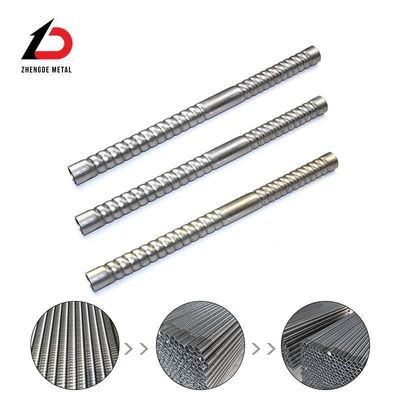Customized Heat Exchanger Pipe Power Plant Spiral Groove Outer Enamel Steel Pipe Boiler Air Heat Exchanger Threaded Enamel Steel Pipe