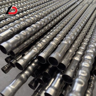 Customized Heat Exchanger Pipe Power Plant Spiral Groove Outer Enamel Steel Pipe Boiler Air Heat Exchanger Threaded Enamel Steel Pipe