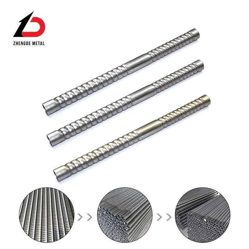 Customized Heat Exchanger Pipe Power Plant Spiral Groove Outer Enamel Steel Pipe Boiler Air Heat Exchanger Threaded Enamel Steel Pipe